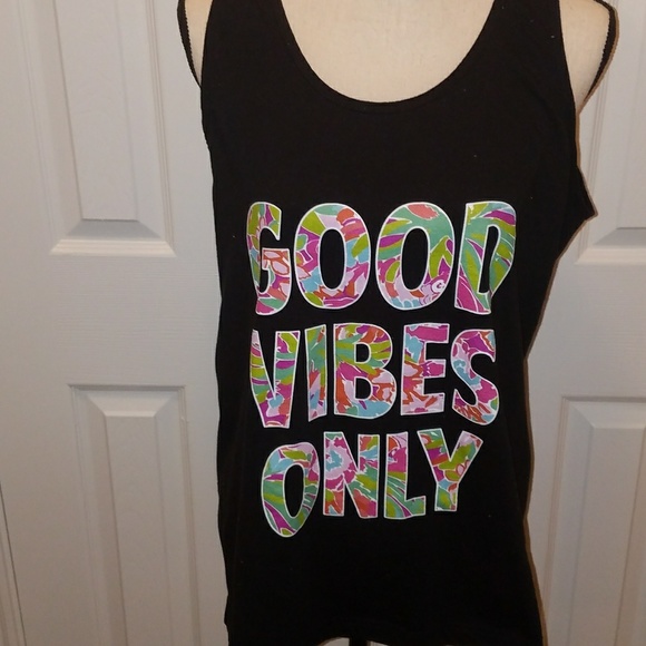 American Apparel Tops - American Apparel Good Vibes Only Tank top L